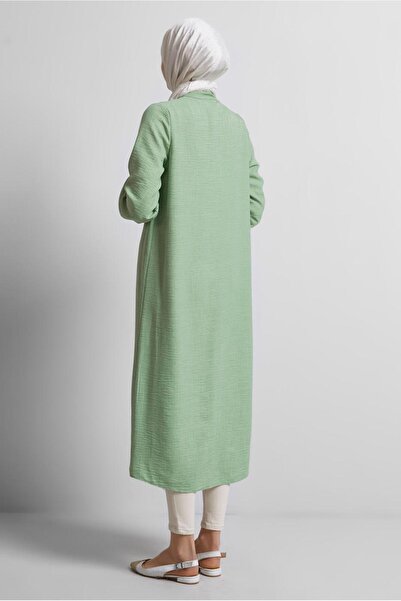 TRENDTESETTÜR Women's Green (Çağla) Long Tunic t 0716