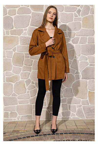 TIFFANY&TOMATO Süet Trençkot