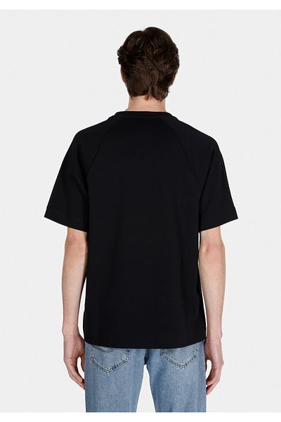 Colin's Comfort Fit Round Neck Plain Men's Black Short Sleeve T-Shirt