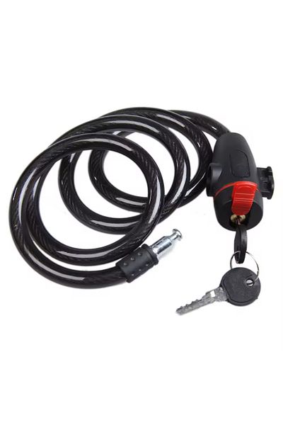 Choice Red Black Heavy Duty Motorcycle Chain Lock 84cm Metal Anti Theft Bike Lock With 2 Keys For Maximum S