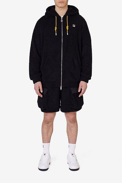 Fila Суитшърт с качулка от хавлиен плат LU411124