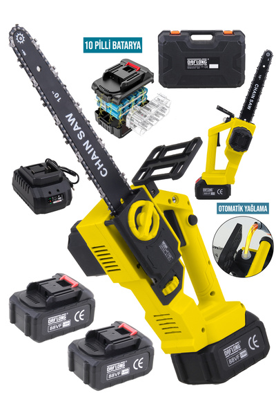 DAFLONG YENİ  KÖMÜRSÜZ MOTOR 10 İNÇ YAĞLAMALI 10 PİLLİ BATARYA+HIZLI ŞARJ İST...