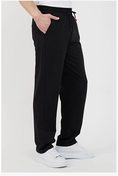 UYN SPORT Ανδρική μαύρη φόρμα κανονικής εφαρμογής