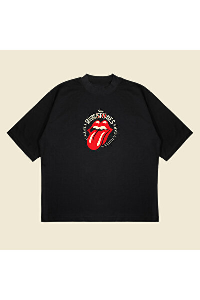 PURE POWER Tricou Rolling Stones 50.years Boxy Fit supradimensionat unisex tricou – cu imprimeu |   Îmbrăcăminte de stradă
