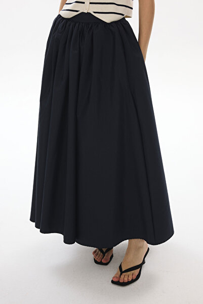 Hooopstore Flera Balloon Navy Blue Skirt