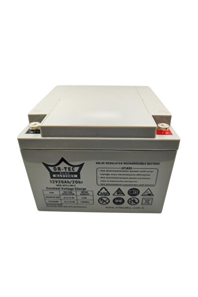 ORTEC 12V 26Ah Bakımsız Kuru UPS Aküsü