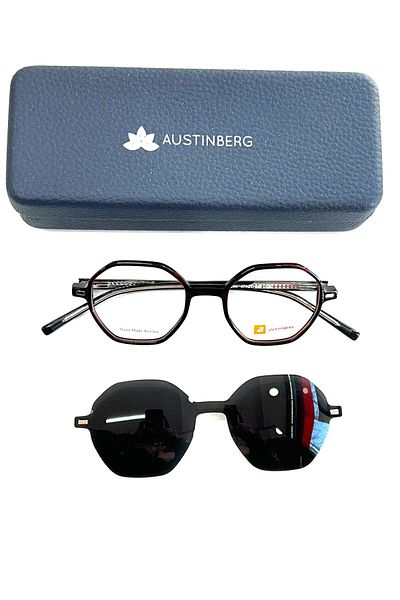 austinberg Austinberg 1285 C6 Polarized Clip-On Unisex Sunglasses