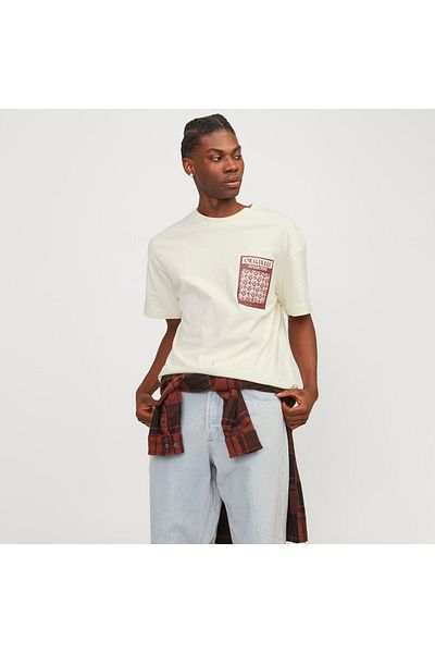 Jack & Jones Ανδρικό μπλουζάκι Jack Jones Mykonos Geo Front 12256328
