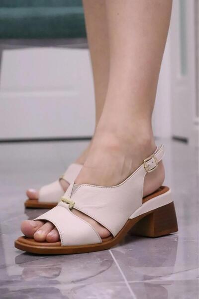 Venüs 2311510 Kadın Deri Topuklu Sandalet