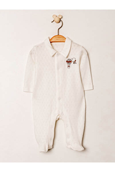 Kidaxi Jacquard Collar Embroidered Jumpsuit