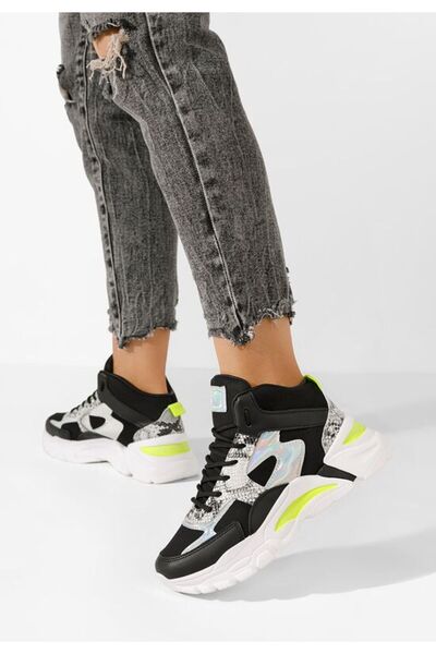 B T Shoes Γυναικεία Σνίκερς Μαύρα Estera D2