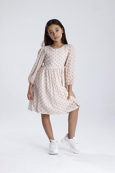 MiaBaby Rochie cu mânecă lungă cu model