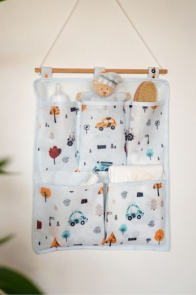 Serstil Organizator de perete cu 2 niveluri din seria Blue Car - 36 X 46 Cm