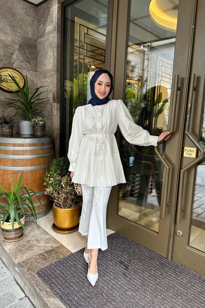 Tasarım Stylish and Modern Pleated Shirt Tunic