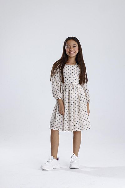 MiaBaby Rochie cu mânecă lungă cu model