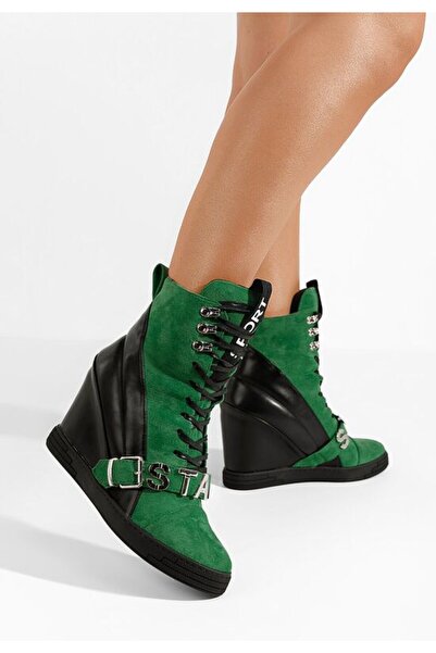 B T Shoes Sneakers Cu Platforma Candy Verzi