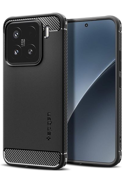 Spigen Rugged Armor designed for Xiaomi 15 case cover - Matte Black