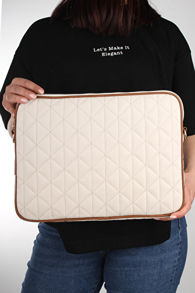 FOCUX Husă pentru laptop Macbook Air Pro 13/13.3 - Curea lungă matlasată rezistentă la lichide