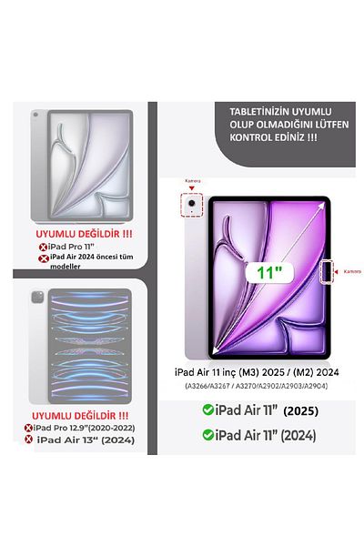 UnDePlus Apple Ipad Air 11 بوصة M2/m3 متوافق مع واقي شاشة مغناطيسي متعدد الاستخدام يشبه الورق A2902 A2903