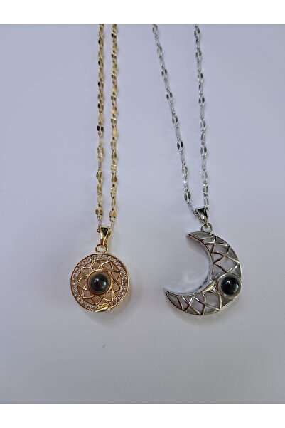 Çelik İkili 100 dilde seni seviyorum Çelik kolyeler