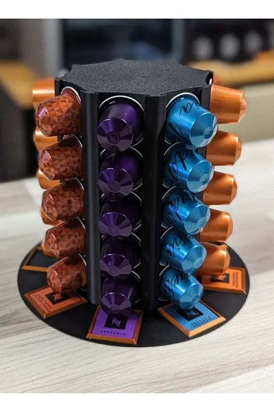 3D Brothers Coffee Capsule Holder Tower With Diffrent sizes 3 up to 8 Lines For Espresso