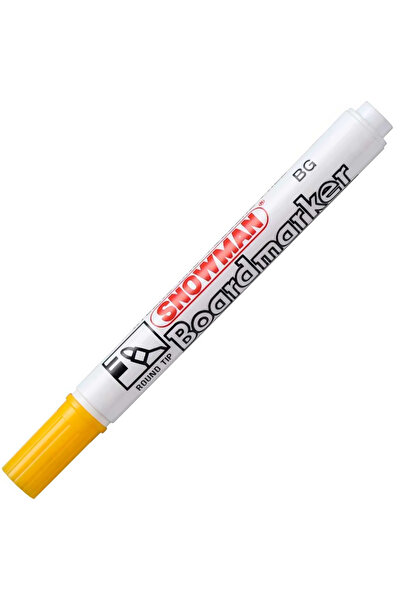 Snowman Tahta Kalemi Yuvarlak Uçlu Sarı Bg-12