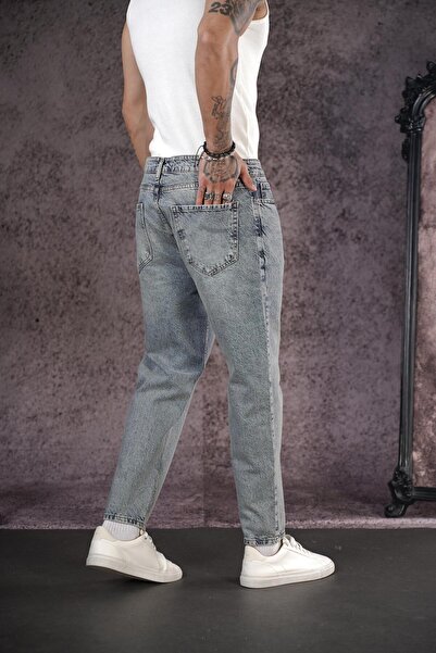 king brich Boyfriend Mold Ανδρικό τζιν παντελόνι μέχρι τον αστράγαλο