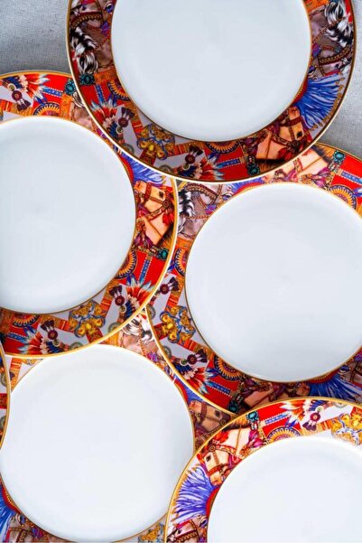 ÇIRPAN EV WHISPER 6'LI PASTA TABAK DESEN1 21CM