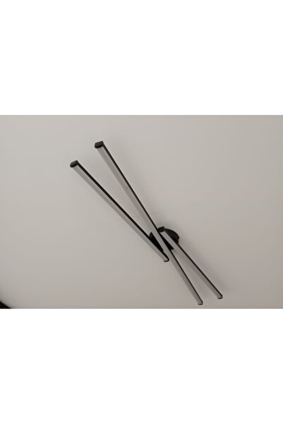 Mikro Light Project Modern Tavan Koridor Aydınlatması Çubuk Led Siyah Günışığı Lineer Avize Armatür X (samsung ledli)