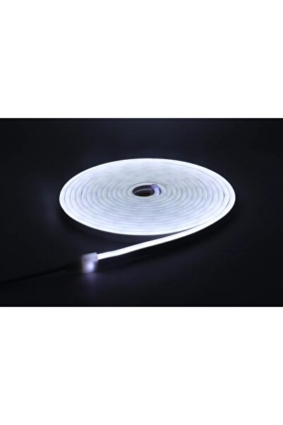 Ledarmy Neon LED şerit 5metre Soğuk beyaz LED zincir bandı hortum esnek dekor...