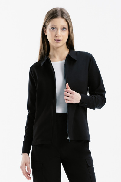 Rhow سترة نسائية طويلة الأكمام من Echo