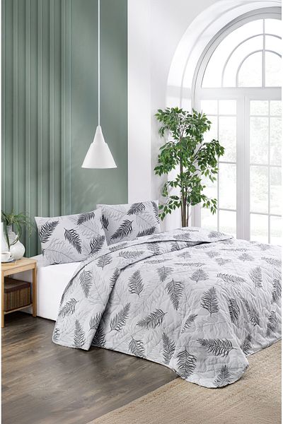 MARLA HOME Double Pique Bed Cover Set | 220X230Cm | 2 Pillow Cases | Multi-Purpose Blanket | Cotton