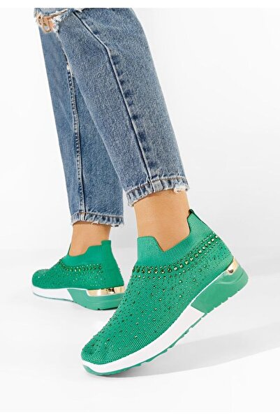 B T Shoes Μάρσι Γυναικεία Σνίκερς Πράσινα