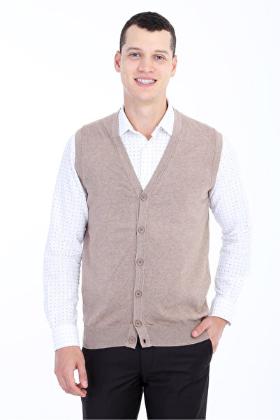 Kiğılı Slim Fit Slim Fit Buttoned Cotton Vest