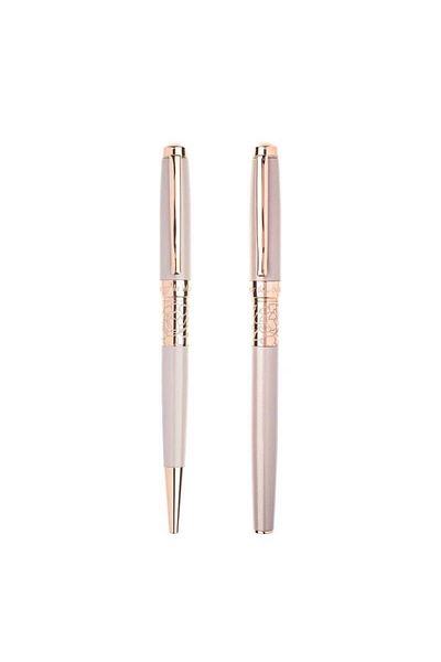 daço Daco pink pen and ballpoint pen set with Mountain Peony inscription