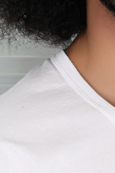 CENNETOĞLU Ανδρικό μπλουζάκι με λαιμόκοψη από βαμβακερό βαμβακερό εσώρουχο