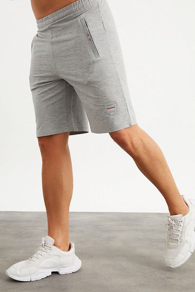 MYSPORT Ανδρικό σορτς 201759 Ep Embroidery Detailed Grey Melange