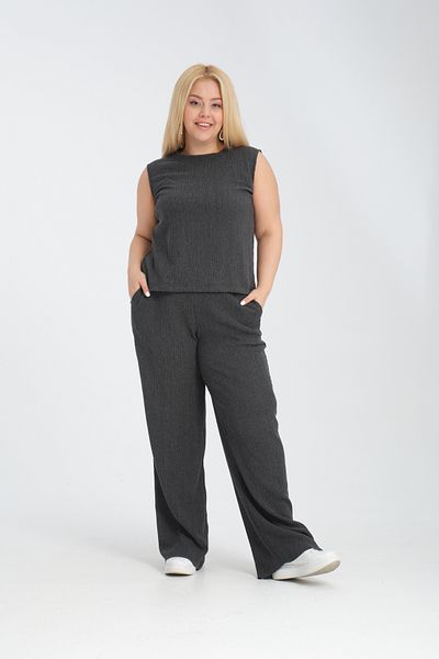Dejabrew Jeans Bürümcük Large Size Sleeveless Blouse A059-1
