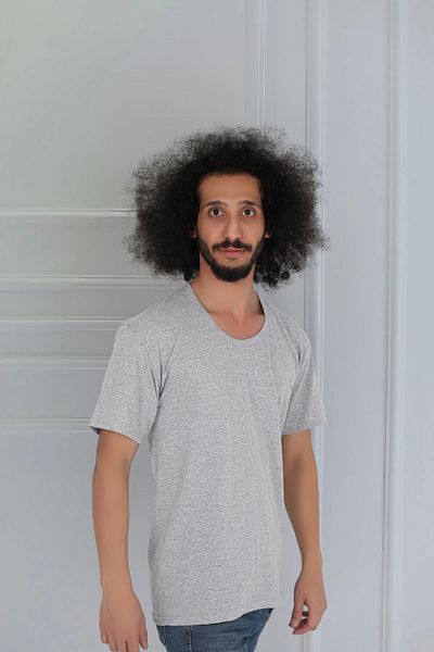 CENNETOĞLU Men's Crew Neck Combed Cotton Undershirt T-Shirt