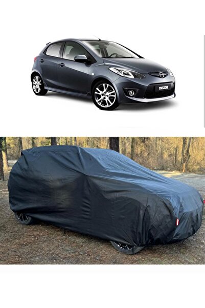 CoverPlus Mazda 2 Compatible Auto Car Tarpaulin Thick Auto Full Tarpaulin-Black