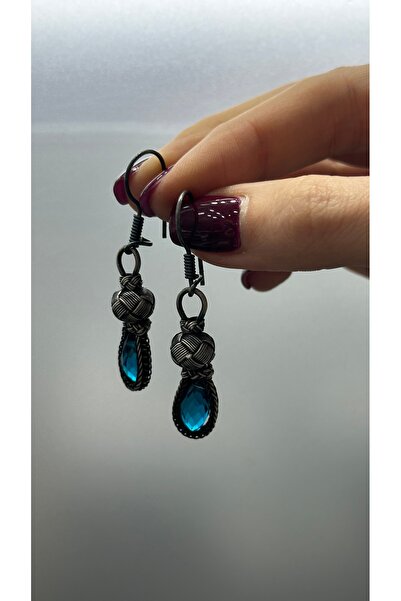 Selen’S Gümüş Kadınlar Günü Hediyesi 1000 Ayar Trabzon Kazaz Örme Mavi Taşlı ...