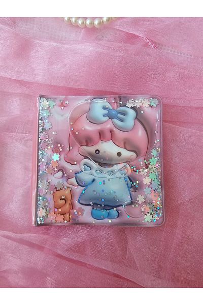 Ceylan Kırtasiye Glittery Water Cover Midi Size Square Notepad with Sticker (1 Piece)