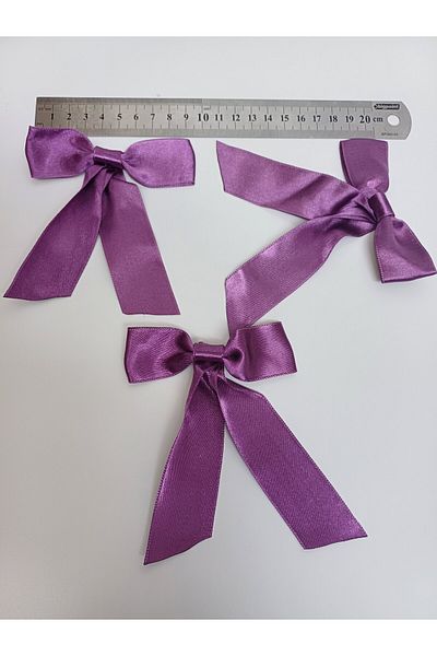 ÖZPAŞ TEKSTİL VE AKSESUAR Φιόγκος Σατέν 3cm Λιλά 5τμχ