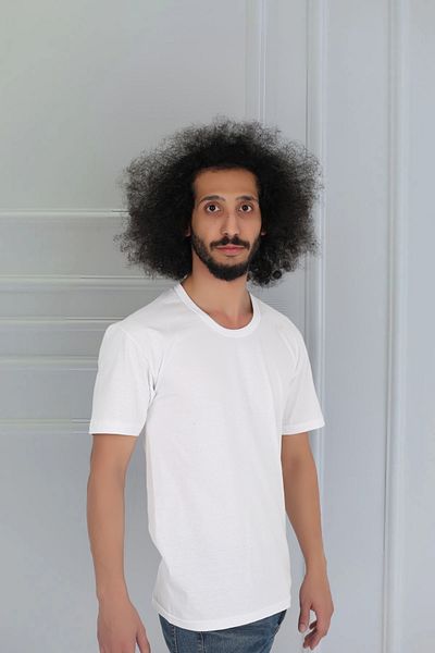 CENNETOĞLU Ανδρικό εσώρουχο χτενισμένο βαμβακερό μπλουζάκι με λαιμόκοψη