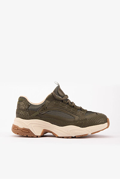 SAYL Pantofi sport pentru femei, cu șireturi, cu talpă groasă, verzi