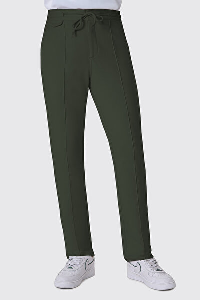 UNIQVIBE Organik Pamuklu Haki Erkek Sweatpant