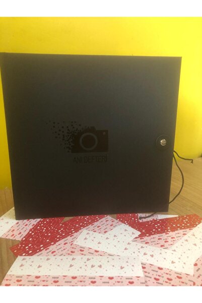 Dijital Dünyası Siyah Anı Defteri 50 Sayfa - Beyaz Jel Kalem ve Etiket Seti Hediye