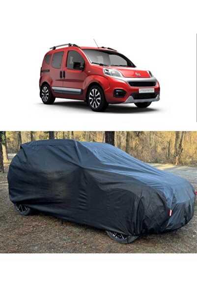 CoverPlus Fiat Fiorino Uyumlu Oto Araba Brandası KALIN Oto Dolu Brandası-Siyah