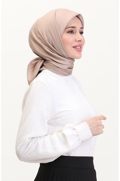 sefamerve Ανδρικά παπούτσια Flat Twill Scarf 19096-05 Mink Model