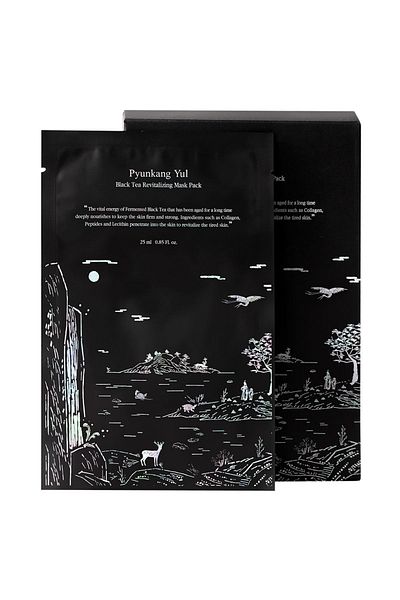 Pyunkang Yul Black Tea Revitalizing Mask Pack - Black Tea Revitalizing 3-Piece Mask Pack